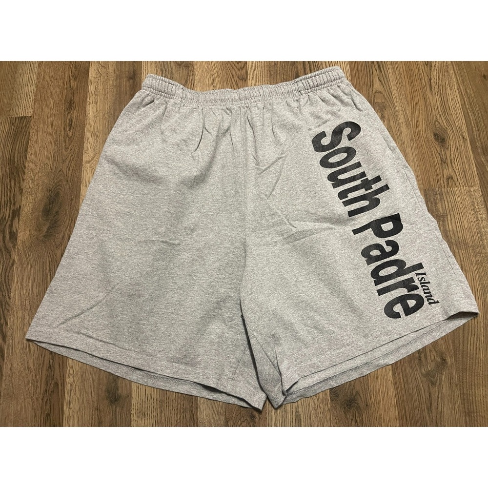 Soffe Shorts, Men's Size 2XL, Gray, South Padre Island, Sweat Shorts